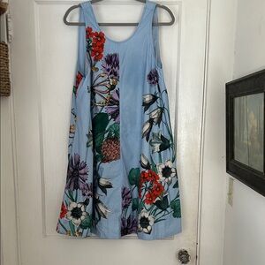 Maeve Floral Poplin Swing dress, anthropologie